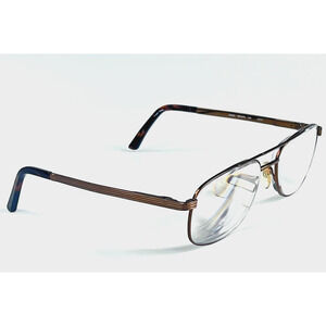 GENESIS By Altair G4002 Brown Aviator Mens 55-17-140 Eyeglasses FRAMES ONLY